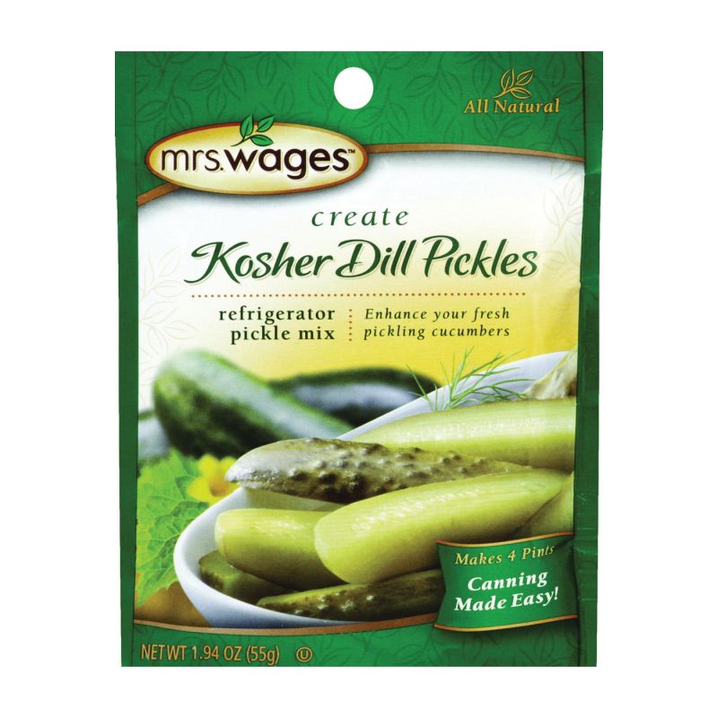 Mrs. Wages W626-DG425 Refrigerator Pickle Mix, 1.94 oz Pouch (Pack of 12)