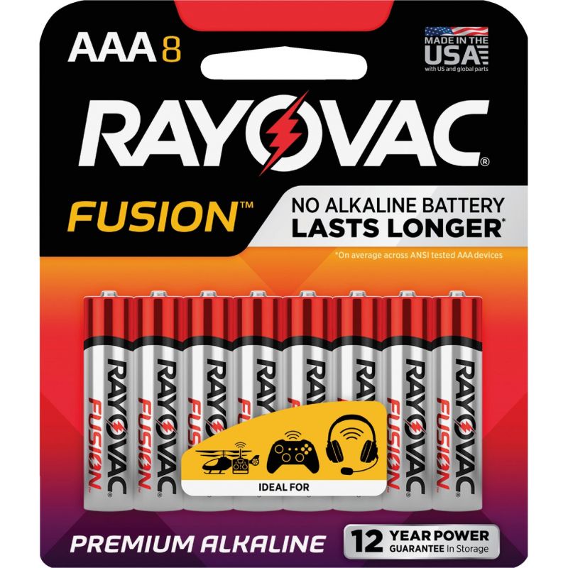 Rayovac Fusion AAA Alkaline Battery 2700 MAh