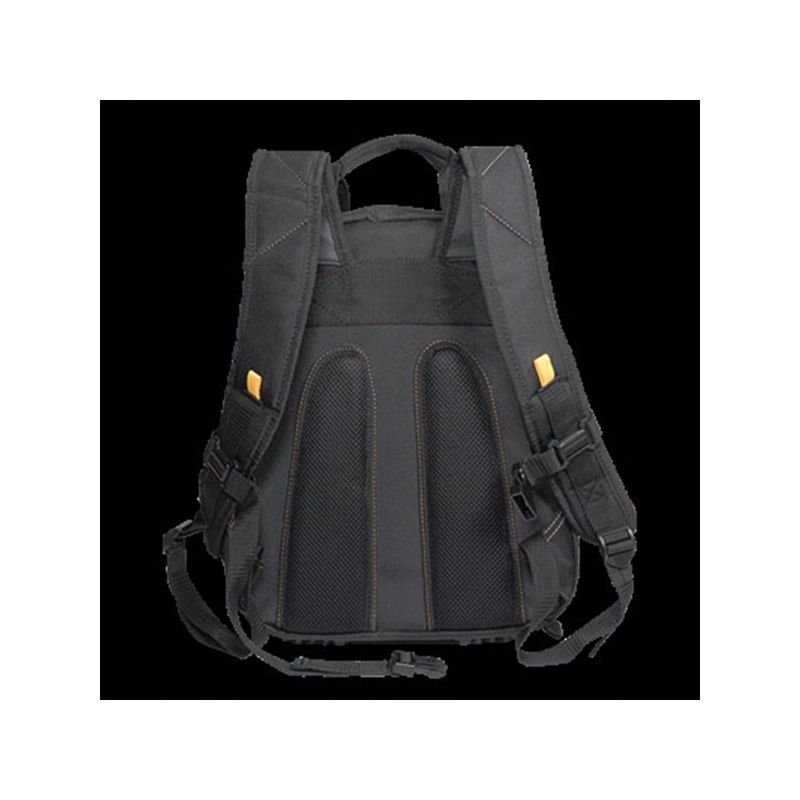 CLC 1134 Backpack, 13-1/4 in W, 8-1/2 in D, 16 in H, 44-Pocket, Polyester, Black Black