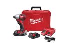 Milwaukee 2657-22CT Impact Driver Kit, Battery Included, 18 V, 1.5 Ah, 1/4 in Drive, Hex Drive, 3350 ipm
