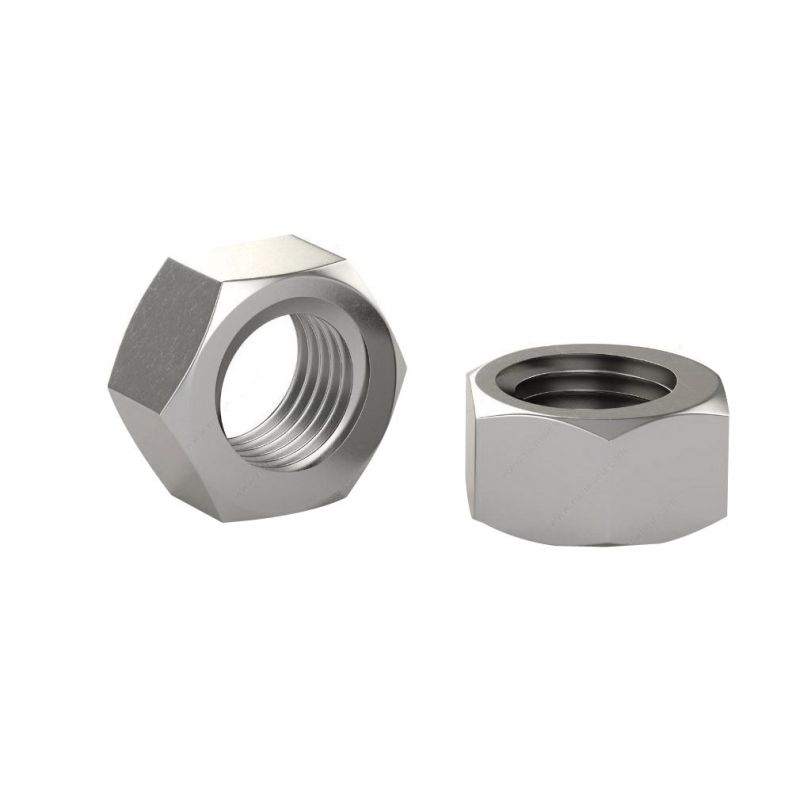 Reliable FHNCS38VP Hex Nut, Coarse Thread, 3/8-16 Thread, Stainless Steel, 18-8 Grade