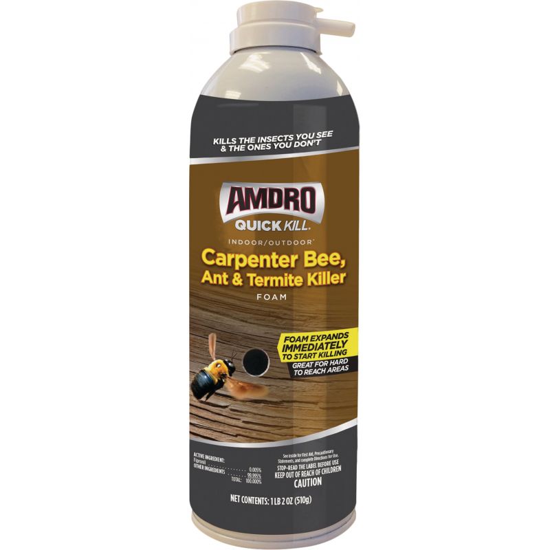 Amdro Quick Kill Carpenter Bee, Ant, &amp; Termite Killer Foam 18 Oz., Aerosol Spray