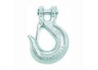 Campbell T9700624 Clevis Slip Hook with Latch, 3/8 in, 5400 lb Working Load, 43 Grade, Steel, Zinc