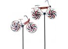 Gerson Spring GIL Patriotic Bicycle Wind Spinner Yard Stake Red/White/Blue (Pack of 8)
