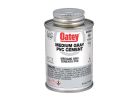 Oatey 30883 Solvent Cement, 4 oz Can, Liquid, Gray Gray