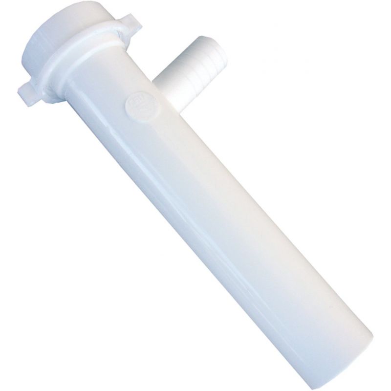 Lasco White Plastic Dishwasher Tailpiece Slip Joint Connection