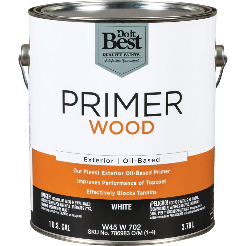 Do it Best Oil-Based Wood Exterior Primer 1 Gal., White