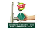 Scotch-Brite Scrub Dots SDA-HD-2 Advanced Anti-Bacterial Heavy-Duty Scrubber, Recycled Fiber Abrasive, 3.7 in L