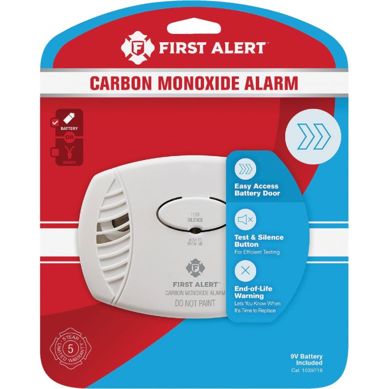 First Alert Battery Powered Carbon Monoxide Alarm White