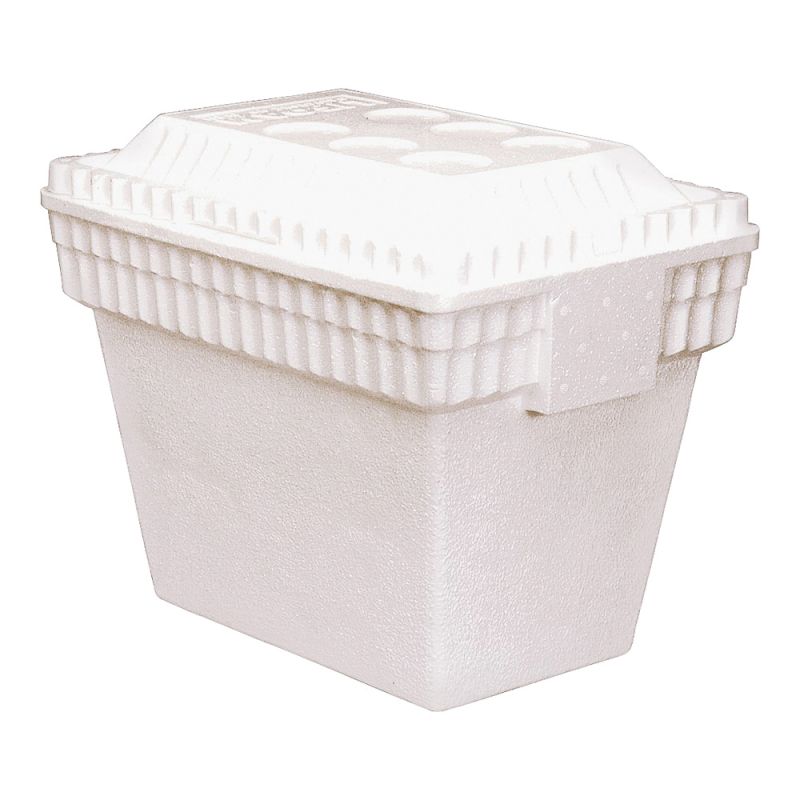 Lifoam 3542 Ice Chest, 12 qt Cooler, Styrofoam, White White (Pack of 12)