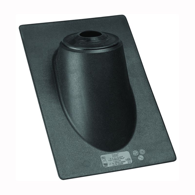 Hercules High-Rise Series 11931 Roof Flashing, 20 in OAL, 13 in OAW, Thermoplastic Black