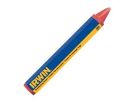 Irwin 66401 Permanent Lumber Crayon, Red, 1/2 in Dia, 4-1/2 in L Red (Pack of 12)