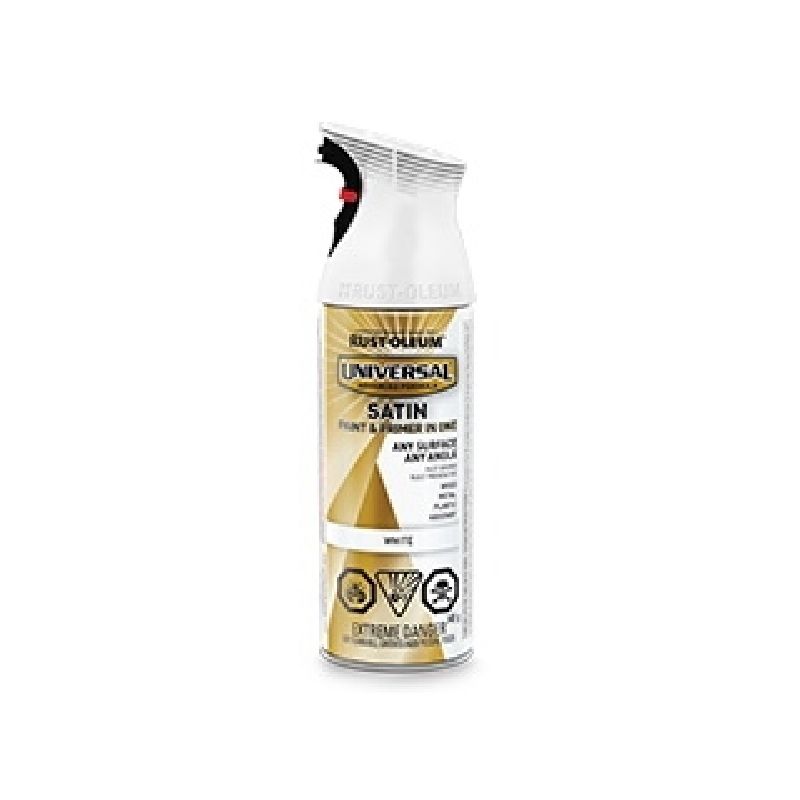 Rust-Oleum 246435 Enamel Spray Paint, Gloss, White, 340 g, Can White