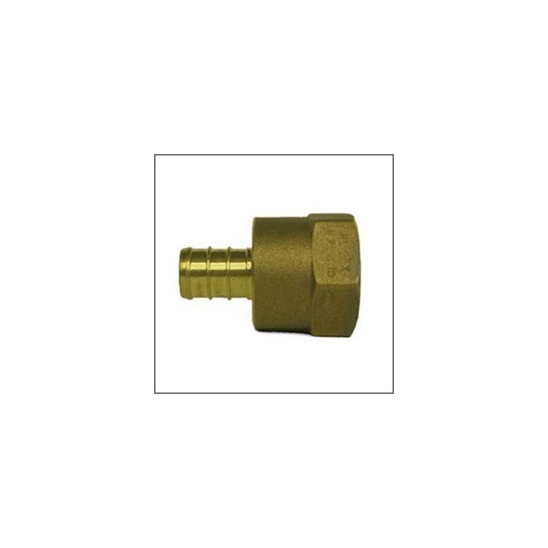 aqua-dynamic 9783-034 Pipe Adapter, 1/2 x 3/4 in, Female, Brass