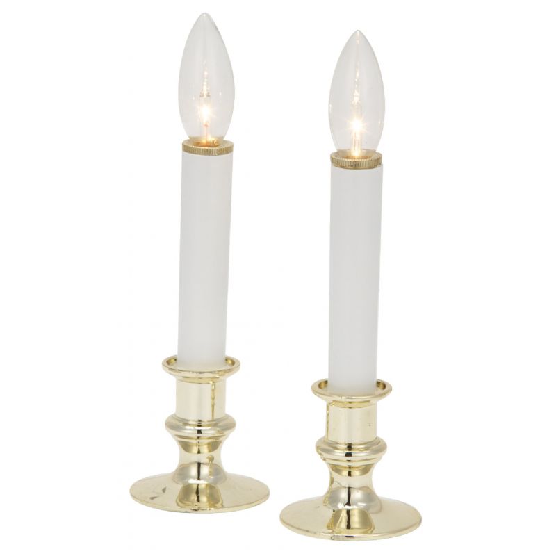 J Hofert 2-Pack Battery Operated Candle Gold