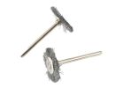 Forney 60251 Wire Brush Set, 1 in Dia, 1/8 in Arbor/Shank, Steel Bristle