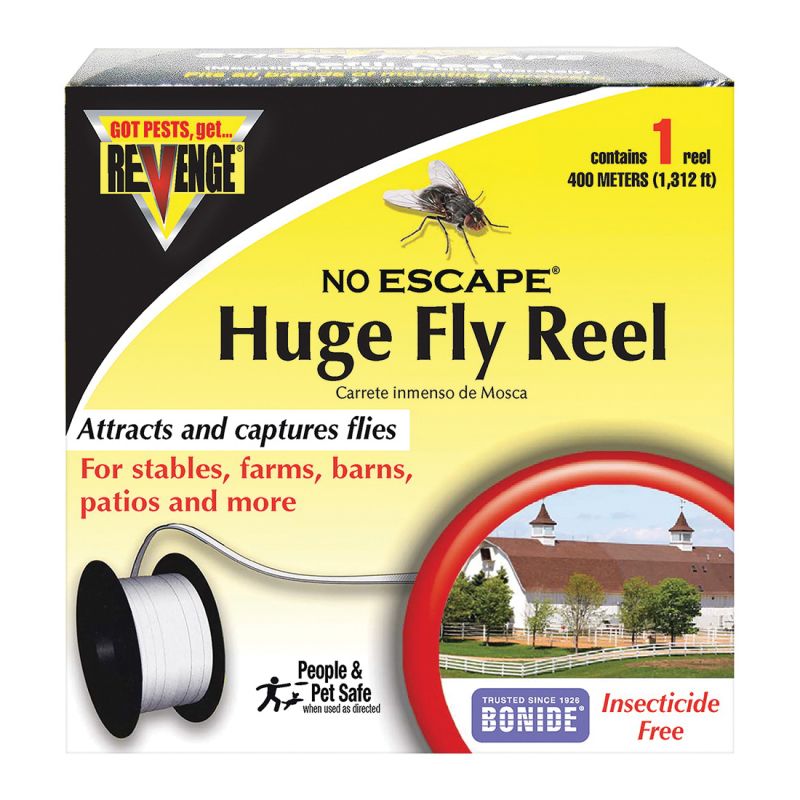 Bonide REVENGE 46140 Huge Fly Tape Reel, Solid, 1 Pack Light Yellow
