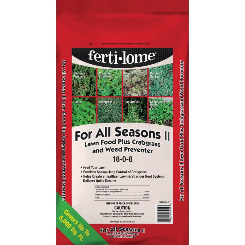 Ferti-lome For All Seasons II Lawn Fertilizer With Crabgrass &amp; Weed Preventer
