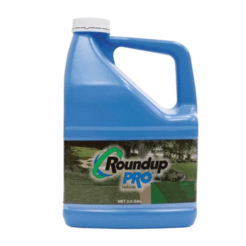 Roundup 8889136 Weed and Grass Killer, Liquid, 2.5 gal Amber