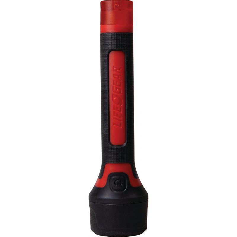 Life Gear Storm Proof LED Flashlight &amp; Signal Light Black/Red