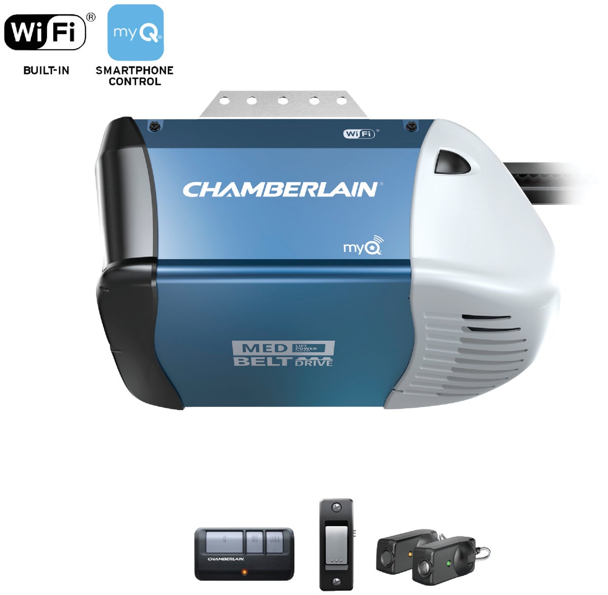 Buy Chamberlain B Hp Myq Smart Belt Drive Garage Door Opener