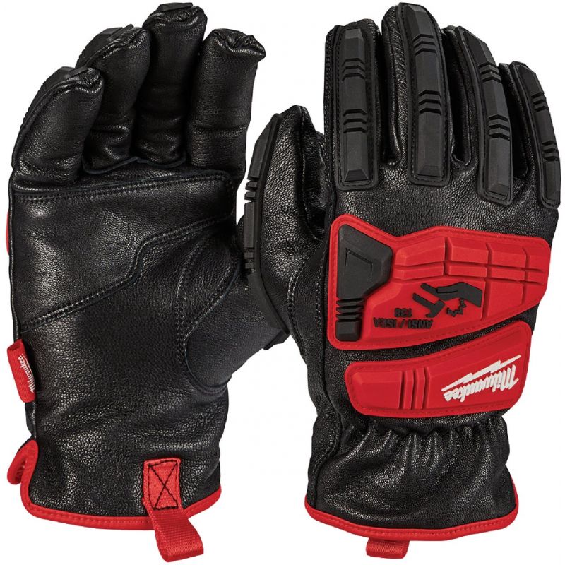 Buy Milwaukee Impact Cut Level 5 Goatskin Leather Work Gloves M, Red & Black