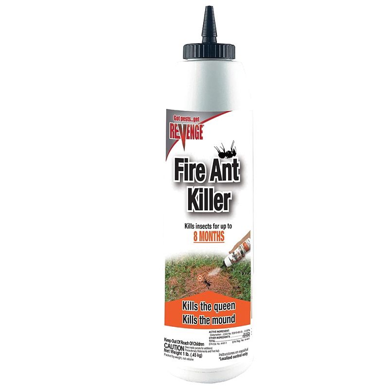 Revenge 4501 Ant Killer Dust, Powder, Duster Application, Indoor, Outdoor, 1 lb Puffer White