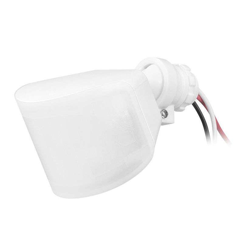 globe 17000223 Flood Light Replacement Sensor, 240 deg Detection, White White