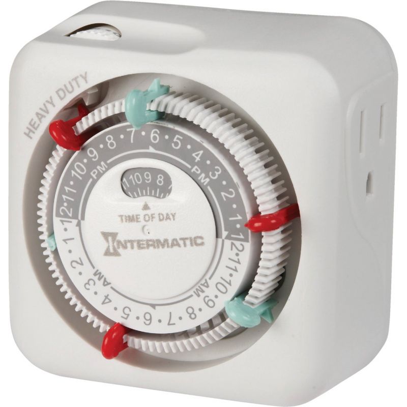 Intermatic Indoor Plug-In Timer White, 15A Resistive