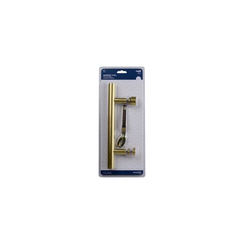 National Hardware N700-102 Madison Pull, 12 in H, Steel, Brushed Gold