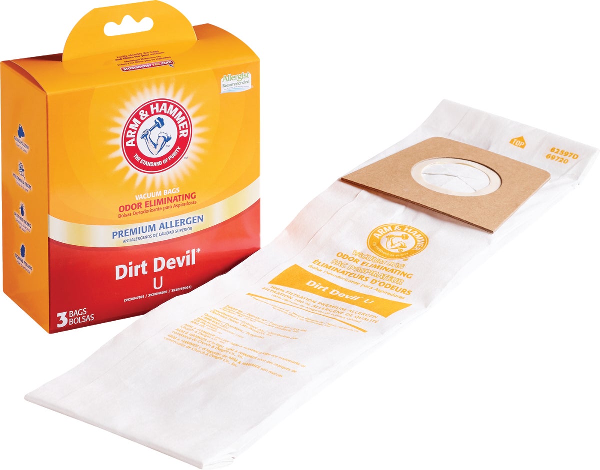 Febreze Dirt Devil U Premium Allergen Vacuum Bag 3 Brand New Sealed Bags 
