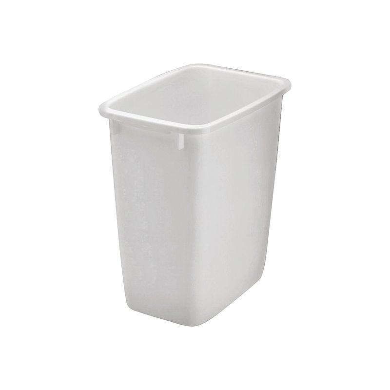 Rubbermaid FG2806TPWHT Waste Basket, 36 qt Capacity, Plastic, White, 18 in H 36 Qt, White