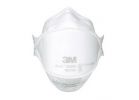 3M Aura Series 9205P-3-DC 3-Panel Particulate Respirator, One-Size Mask, N95 Filter Class, 95 % Filter Efficiency, White White