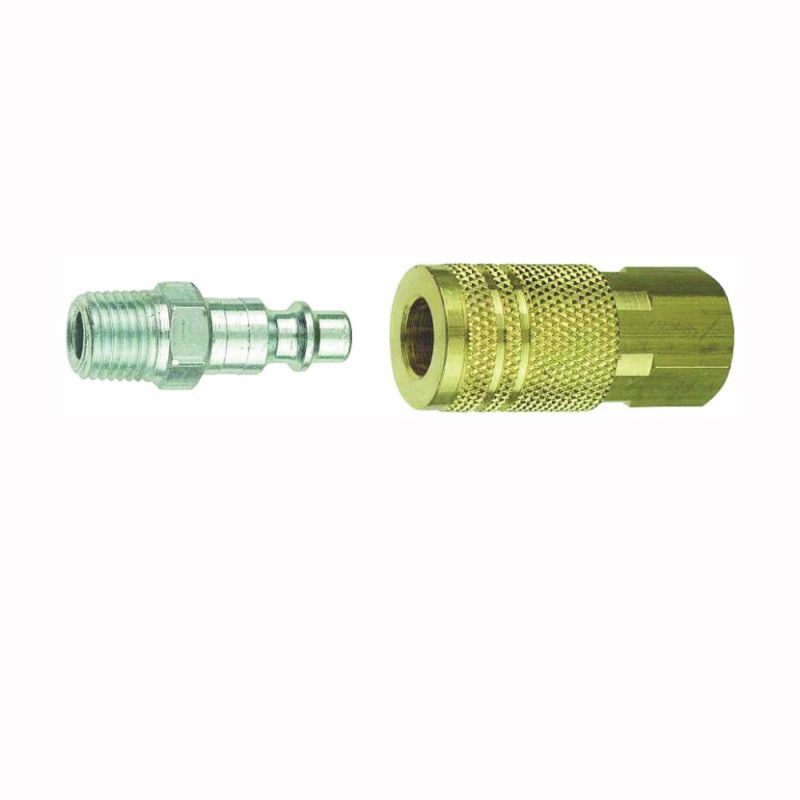 Tru-Flate 13-401 Coupler and Plug Set, 1/4 in
