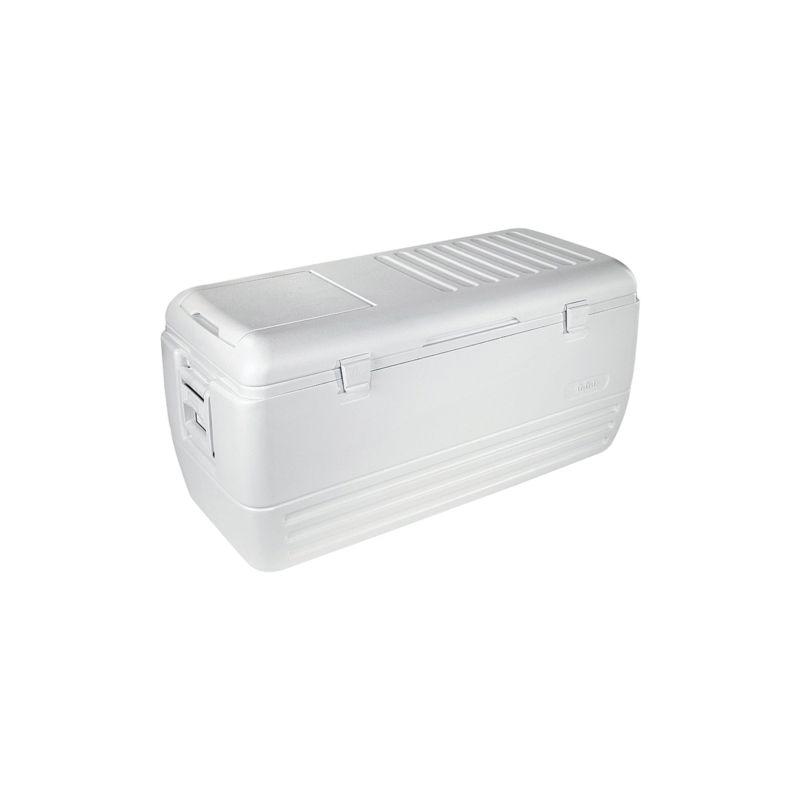 IGLOO 44363 Chest Cooler, 150 qt Cooler, Polyethylene, White, Up to 2 days Ice Retention White