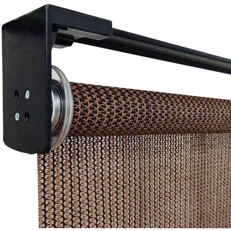 Home Impressions Fabric Indoor/Outdoor Cordless Roller Shade 30 In. X 72 In., Brown