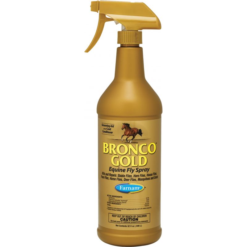 Farnam Bronco Gold Equine Fly Spray 32 Oz., Trigger Spray