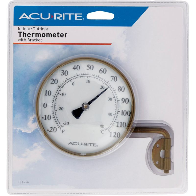 8-7/8 Aluminum Indoor/Outdoor Wall Thermometer - Greschlers Hardware