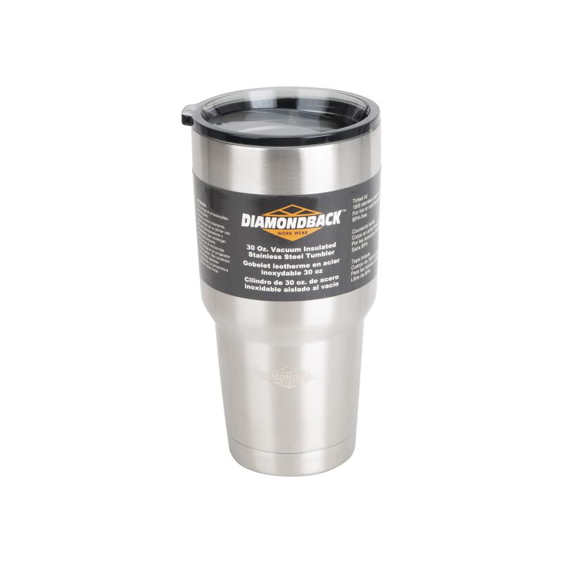 Diamondback BP-Y01O Vacuum Insulated Tumbler, 30 oz Capacity, Stainless Steel, Insulated 30 Oz