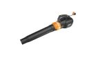 WORX WG519 Electric Leaf Blower, 7.5 A, 120 V, 2-Speed, 360, 450 cfm Air, Black/Orange Black/Orange