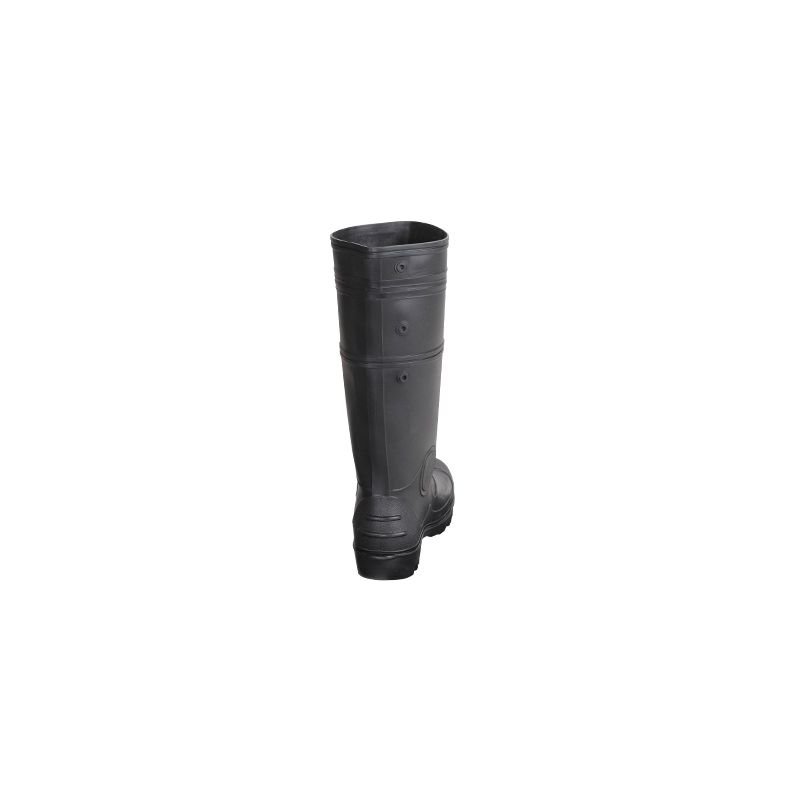 CLC R23011 Durable Economy Rain Boots, 11, Black, Slip-On Closure, PVC Upper 11, Black