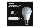 Westek BL-PUTN-W3 Compact Ultra-Thin Puck Light, 12 V, AAA Battery, 1-Lamp, LED Lamp, 50 Lumens, White, 3/CD White
