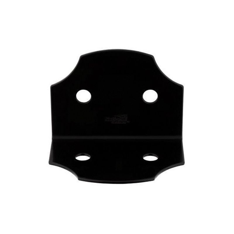 National Hardware Hartley 1218BC Series N800-002 90 deg Heavy Angle, 5 in W, 3-3/4 in D, 3-1/2 in H, Steel, Black Black