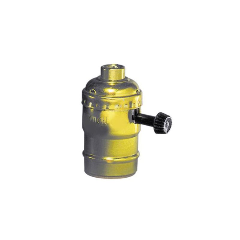 Leviton R50-10083-016 Socket Lamp Holder, Aluminum/Brass Housing Material