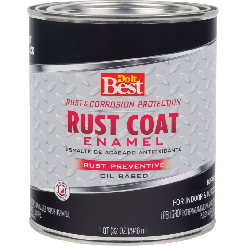 Do it Best Rust Coat Enamel Black, 1 Qt.