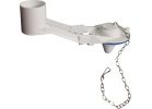 Lasco Coast Style Toilet Flapper with Stainless Steel Chain 3.0 In. X 2.13 In. X 8.0 In., White