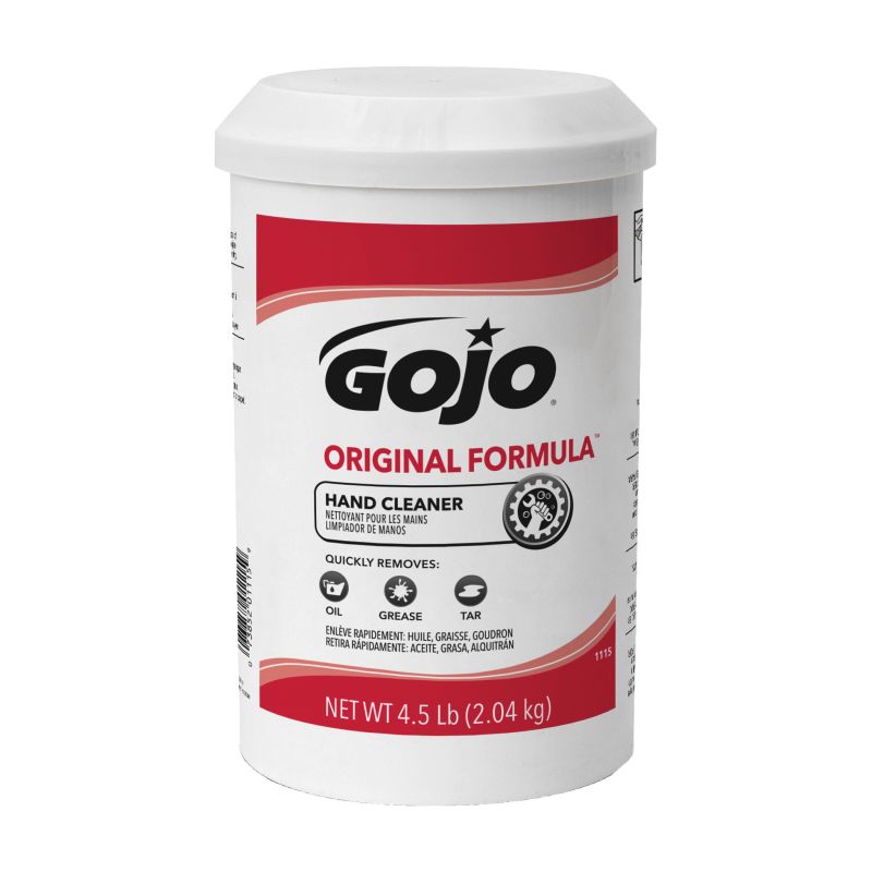 Gojo 1115-06 Hand Cleaner, Liquid, White, Solvent-Like, 4.5 lb, Canister White