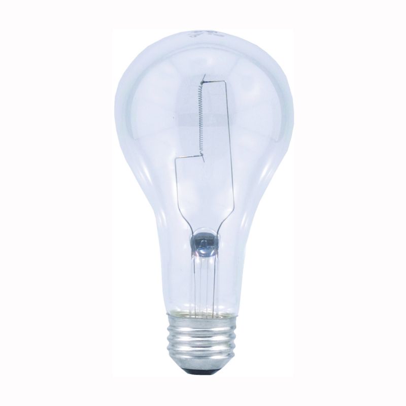 Sylvania 15476 Incandescent Lamp, 200 W, A21 Lamp, Medium Lamp Base, 3880 Lumens, 2850 K Color Temp, 750 hr Average Life