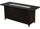 Outdoor Expressions Rectangle Fire Pit Table Black