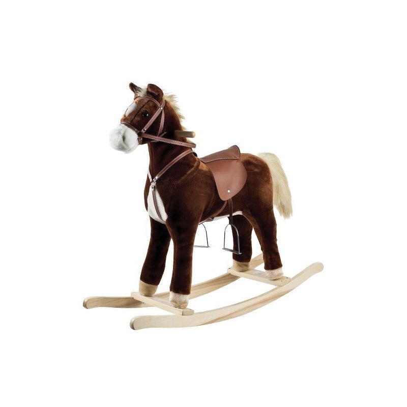Hometown Holidays 28305 Christmas Rocking Horse with Sound, 42 x 17 x 41 in, Polyester 42 X 17 X 41 In